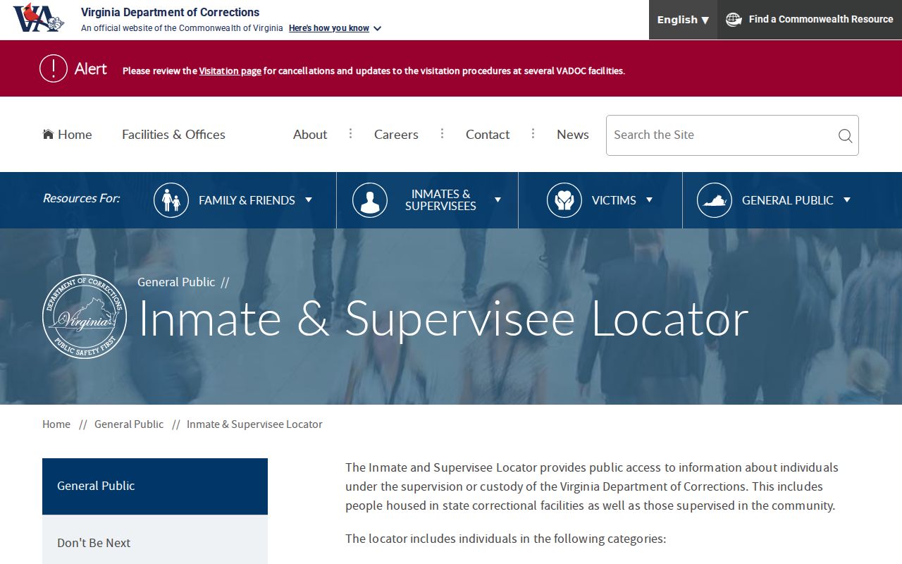 Grayson County arrest lookup VADOC inmate locator