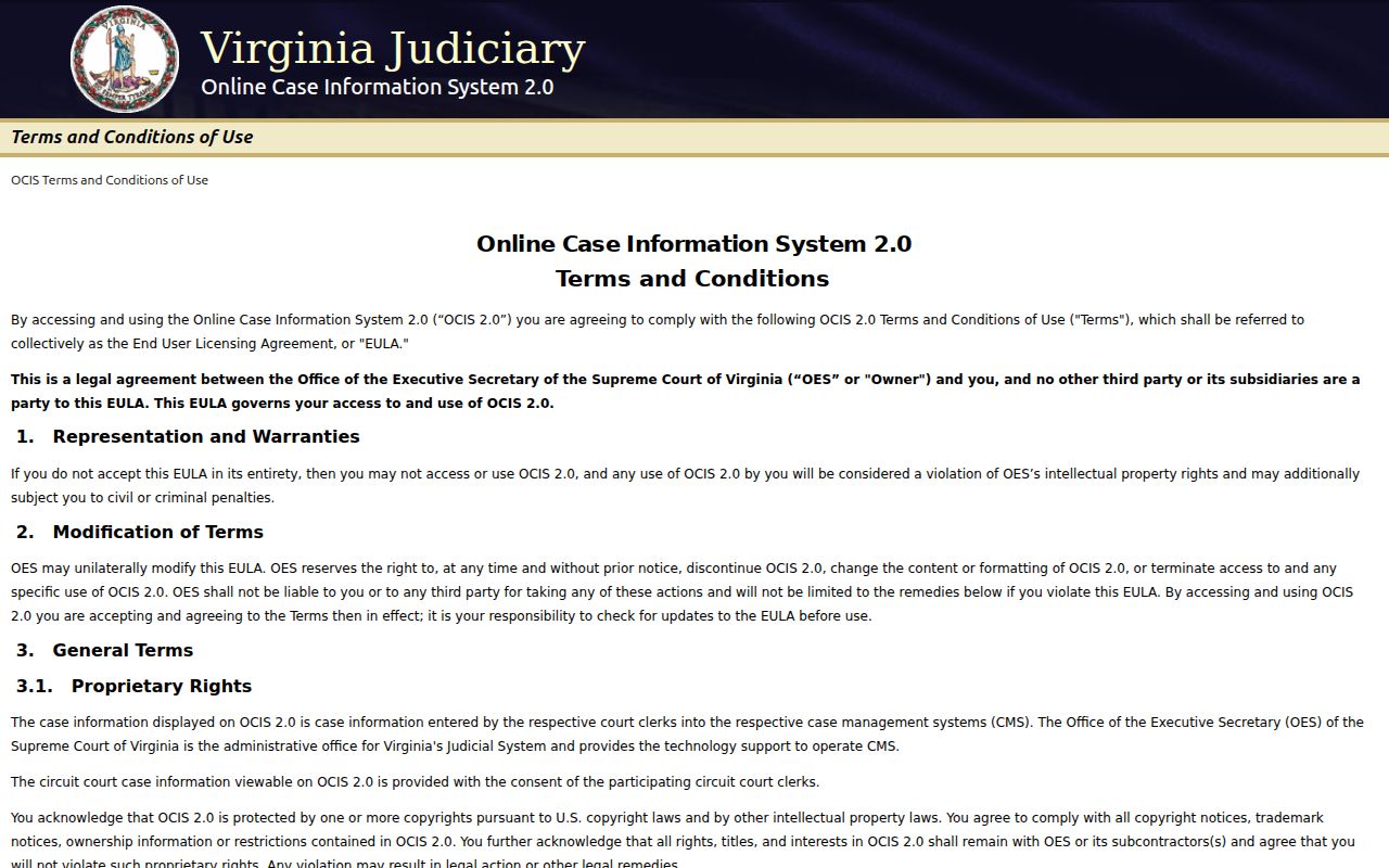 Grayson County criminal court cases Virginia OCIS search